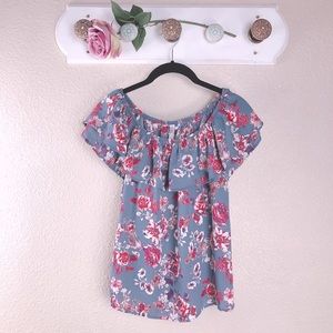 Xhilaration | Off the Shoulder Floral Blouse 🌸